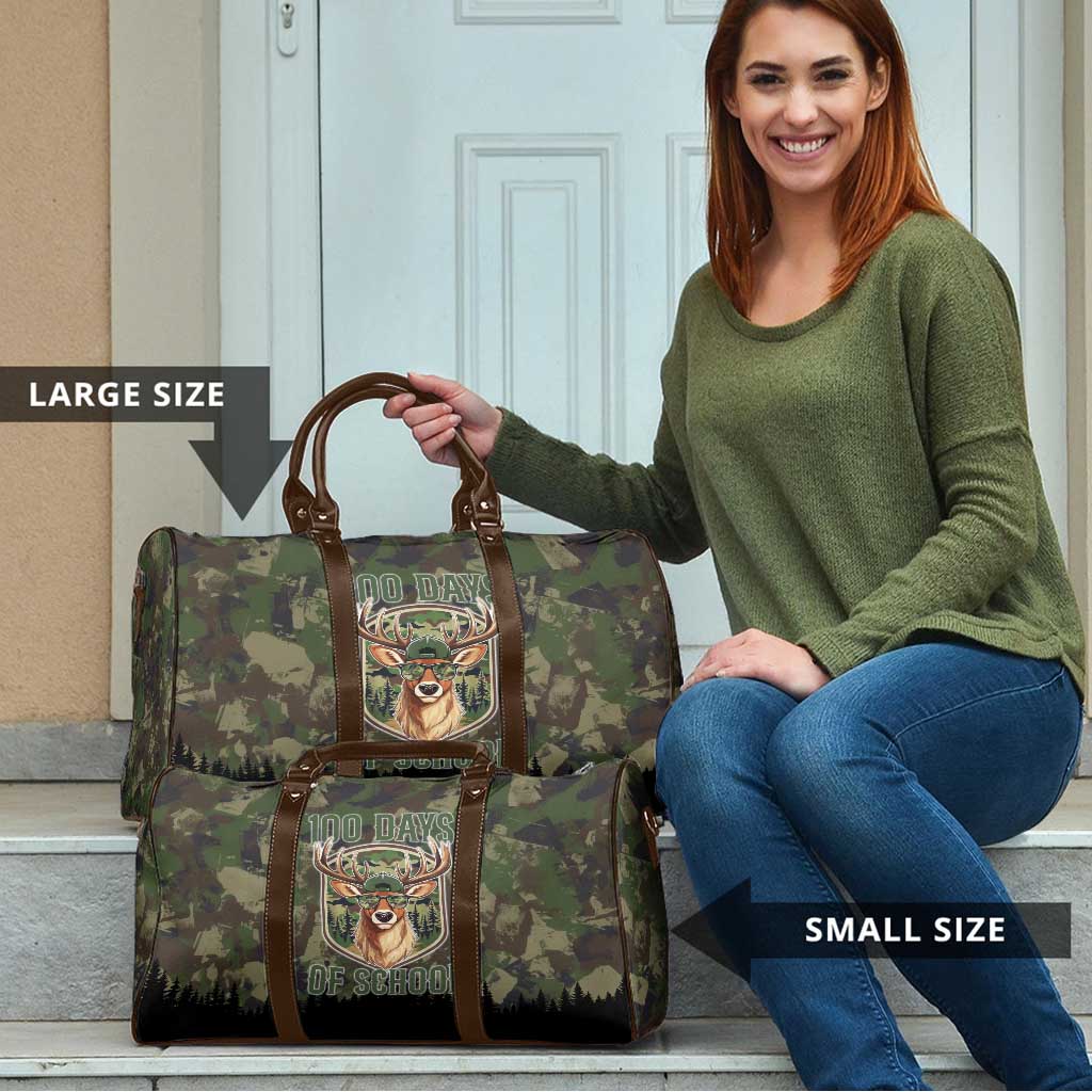 Deer 100 Days of School Travel Bag Camo Deer Adventure Forest