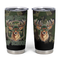 Deer 100 Days of School Tumbler Cup Camo Deer Adventure Forest