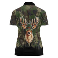Deer 100 Days of School Women Polo Shirt Camo Deer Adventure Forest