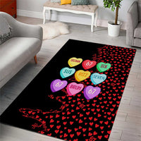 Valentine’s Day 67 Meme Six Seven Area Rug Gen Alpha Conversation Hearts