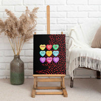 Valentine’s Day 67 Meme Six Seven Canvas Wall Art Gen Alpha Conversation Hearts