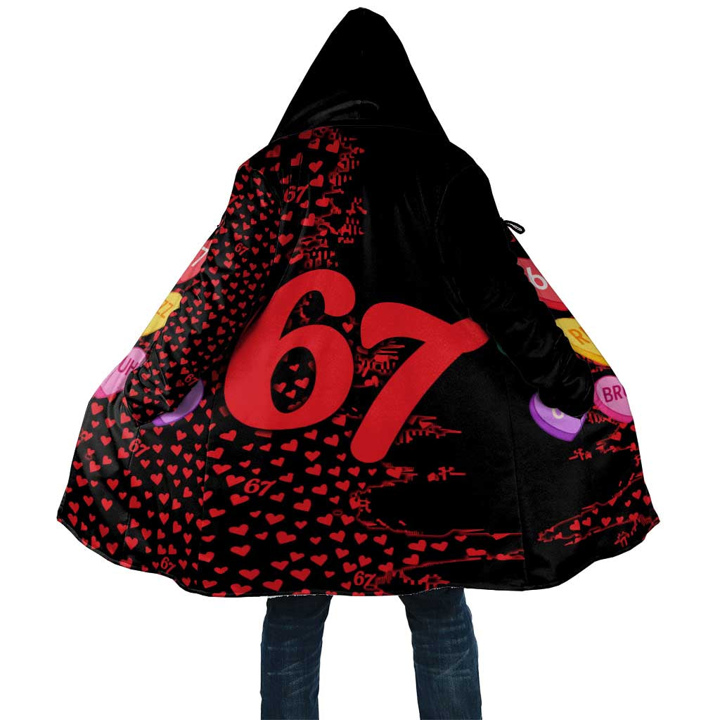 Valentine’s Day 67 Meme Six Seven Cloak Gen Alpha Conversation Hearts