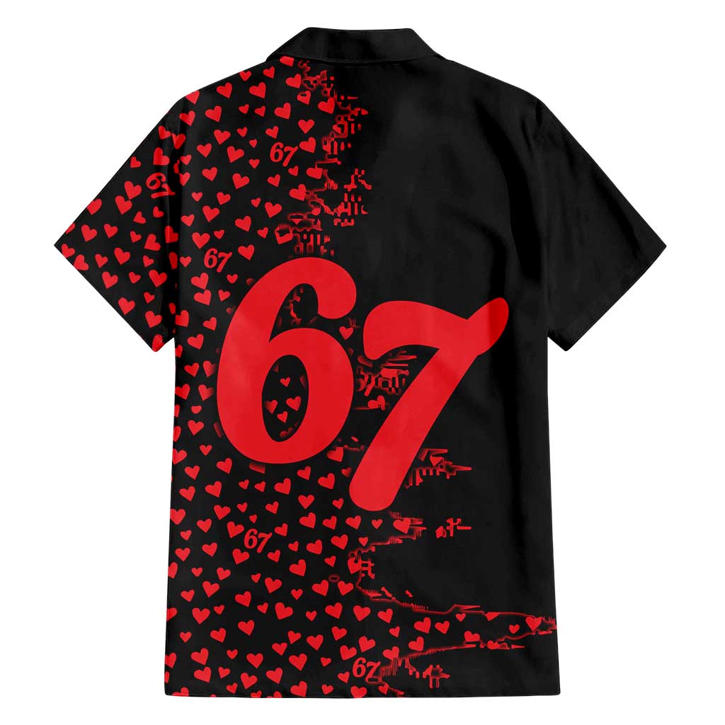 Valentine’s Day 67 Meme Six Seven Hawaiian Shirt Gen Alpha Conversation Hearts