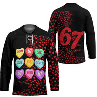 Valentine’s Day 67 Meme Six Seven Hockey Jersey Gen Alpha Conversation Hearts