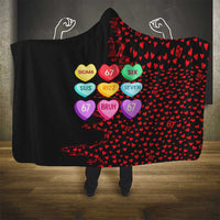 Valentine’s Day 67 Meme Six Seven Hooded Blanket Gen Alpha Conversation Hearts