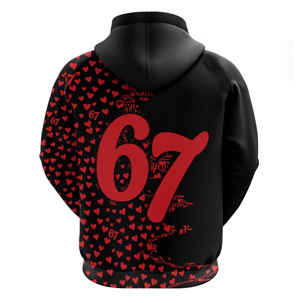 Valentine’s Day 67 Meme Six Seven Hoodie Gen Alpha Conversation Hearts