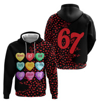 Valentine’s Day 67 Meme Six Seven Hoodie Gen Alpha Conversation Hearts