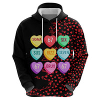 Valentine’s Day 67 Meme Six Seven Hoodie Gen Alpha Conversation Hearts