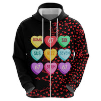 Valentine’s Day 67 Meme Six Seven Hoodie Gen Alpha Conversation Hearts