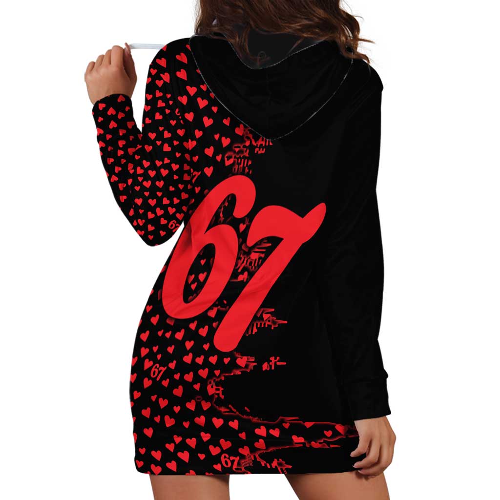 Valentine’s Day 67 Meme Six Seven Hoodie Dress Gen Alpha Conversation Hearts