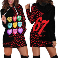 Valentine’s Day 67 Meme Six Seven Hoodie Dress Gen Alpha Conversation Hearts