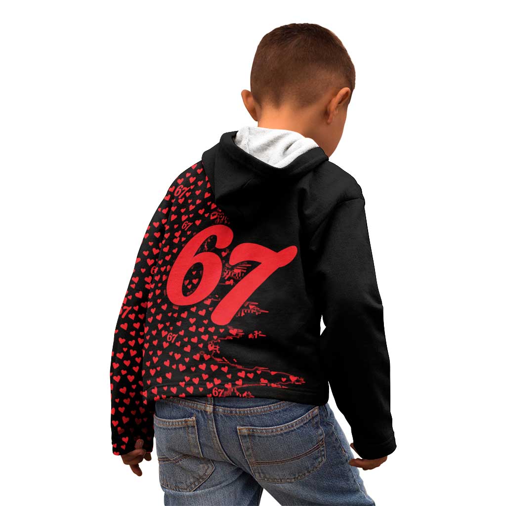 Valentine’s Day 67 Meme Six Seven Kid Hoodie Gen Alpha Conversation Hearts