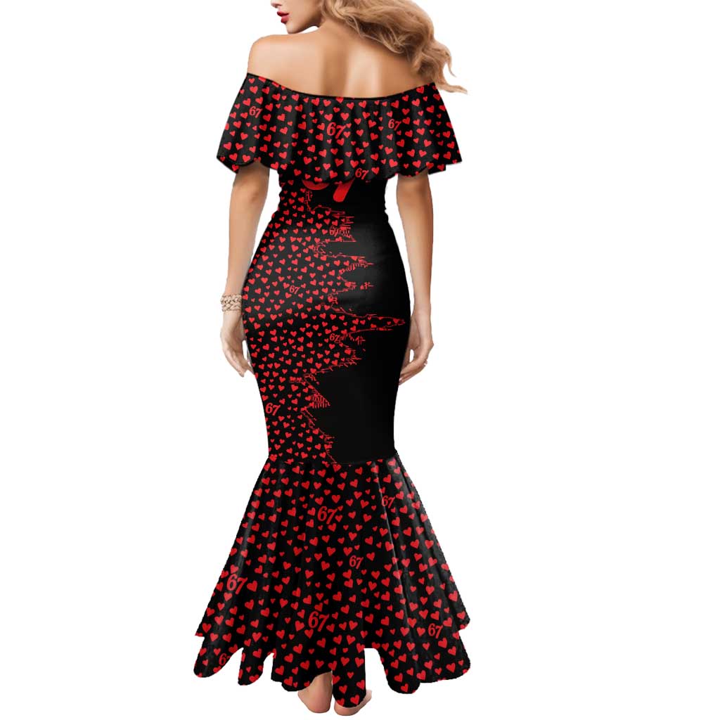Valentine’s Day 67 Meme Six Seven Mermaid Dress Gen Alpha Conversation Hearts