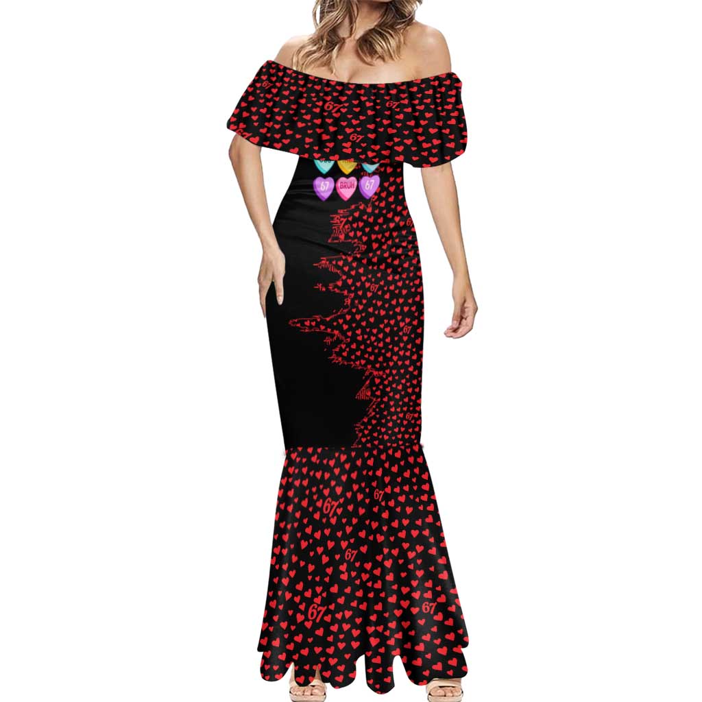 Valentine’s Day 67 Meme Six Seven Mermaid Dress Gen Alpha Conversation Hearts