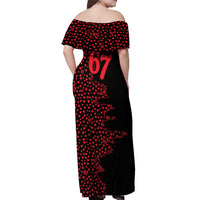Valentine’s Day 67 Meme Six Seven Off Shoulder Maxi Dress Gen Alpha Conversation Hearts