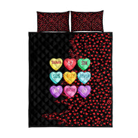 Valentine’s Day 67 Meme Six Seven Quilt Bed Set Gen Alpha Conversation Hearts