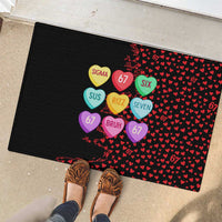 Valentine’s Day 67 Meme Six Seven Rubber Doormat Gen Alpha Conversation Hearts