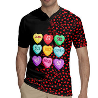 Valentine’s Day 67 Meme Six Seven Rugby Jersey Gen Alpha Conversation Hearts