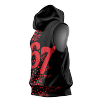 Valentine’s Day 67 Meme Six Seven Sleeveless Hoodie Gen Alpha Conversation Hearts