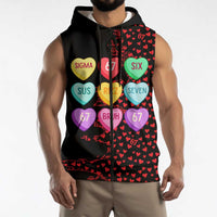 Valentine’s Day 67 Meme Six Seven Sleeveless Zip Hoodie Gen Alpha Conversation Hearts