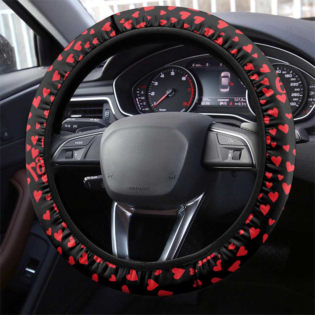 Valentine’s Day 67 Meme Six Seven Steering Wheel Cover Gen Alpha Conversation Hearts