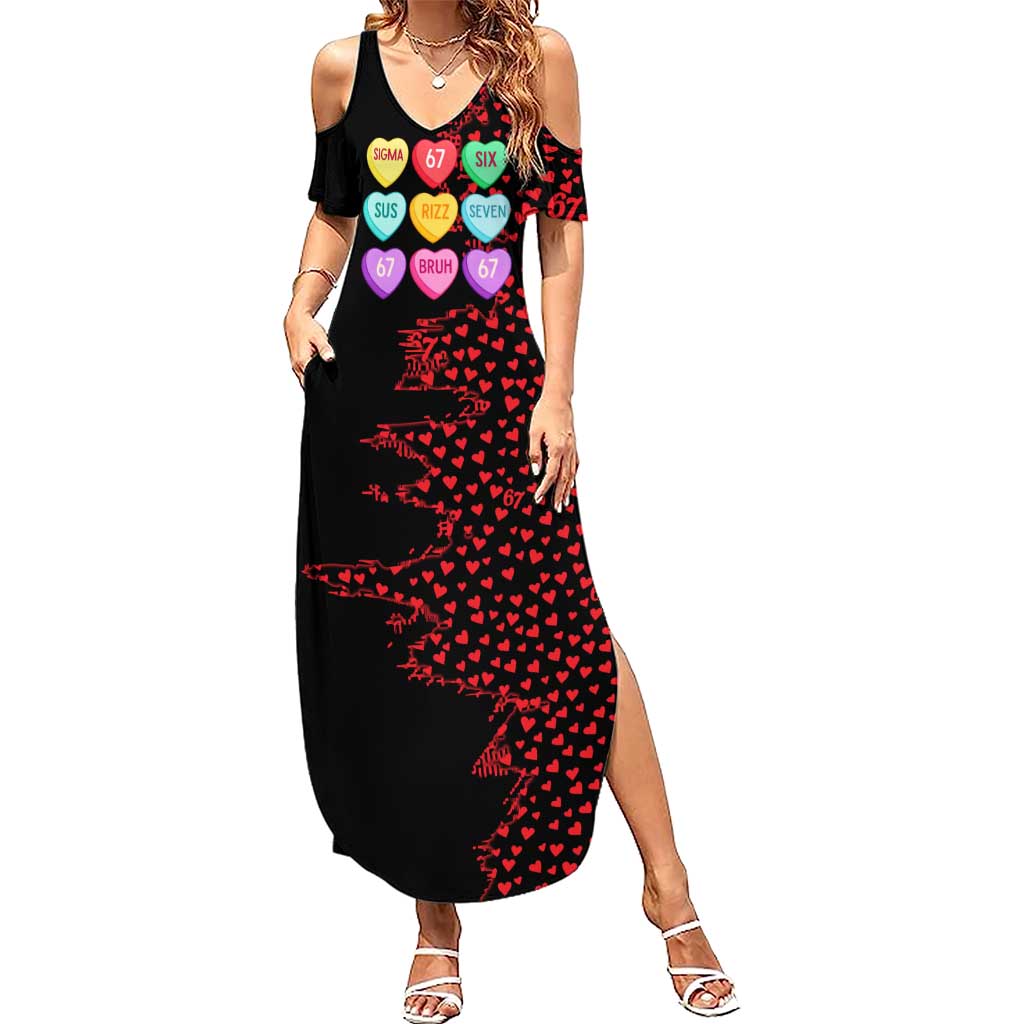 Valentine’s Day 67 Meme Six Seven Summer Maxi Dress Gen Alpha Conversation Hearts