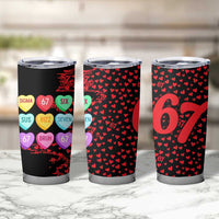 Valentine’s Day 67 Meme Six Seven Tumbler Cup Gen Alpha Conversation Hearts