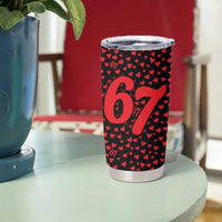 Valentine’s Day 67 Meme Six Seven Tumbler Cup Gen Alpha Conversation Hearts