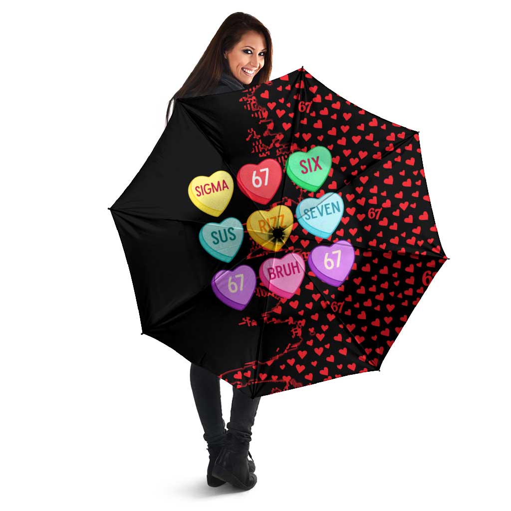 Valentine’s Day 67 Meme Six Seven Umbrella Gen Alpha Conversation Hearts