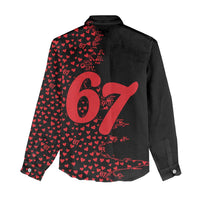 Valentine’s Day 67 Meme Six Seven Women Casual Shirt Gen Alpha Conversation Hearts