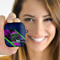 I Crushed 100 Days of School Monster Truck AirPods Case 100th Day Boys - Retro Radiant Pattern