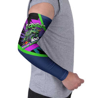 I Crushed 100 Days of School Monster Truck Arm Sleeves 100th Day Boys - Retro Radiant Pattern