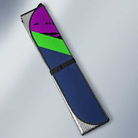 I Crushed 100 Days of School Monster Truck Auto Sun Shade 100th Day Boys - Retro Radiant Pattern