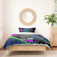 I Crushed 100 Days of School Monster Truck Bedding Set 100th Day Boys - Retro Radiant Pattern