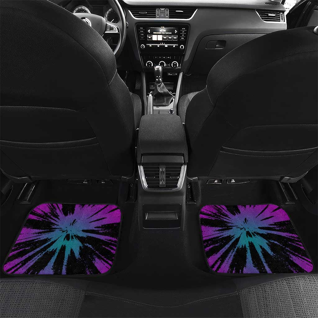 I Crushed 100 Days of School Monster Truck Car Mats 100th Day Boys - Retro Radiant Pattern