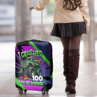 I Crushed 100 Days of School Monster Truck Luggage Cover 100th Day Boys - Retro Radiant Pattern