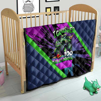 I Crushed 100 Days of School Monster Truck Quilt 100th Day Boys - Retro Radiant Pattern