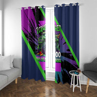 I Crushed 100 Days of School Monster Truck Window Curtain 100th Day Boys - Retro Radiant Pattern