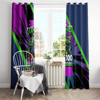 I Crushed 100 Days of School Monster Truck Window Curtain 100th Day Boys - Retro Radiant Pattern