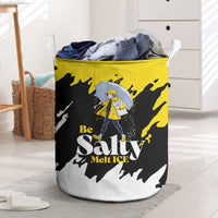 Be Salty Melt Ice Laundry Basket with Bold Splash Pattern