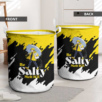 Be Salty Melt Ice Laundry Basket with Bold Splash Pattern