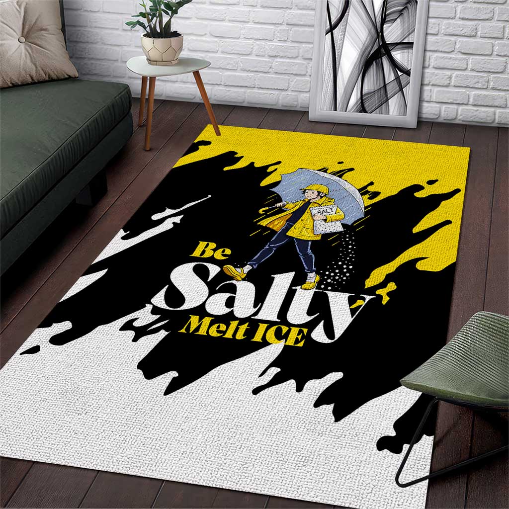 Be Salty Melt Ice Area Rug with Bold Splash Pattern