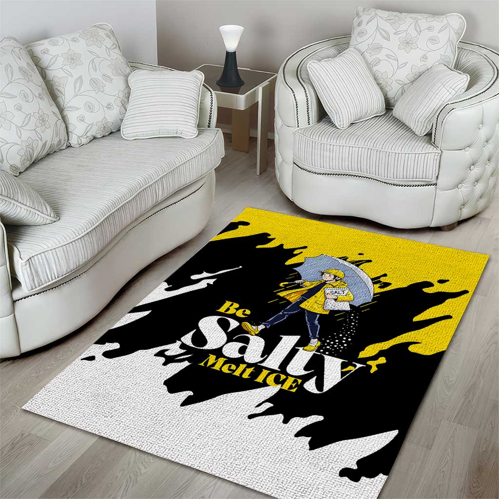 Be Salty Melt Ice Area Rug with Bold Splash Pattern
