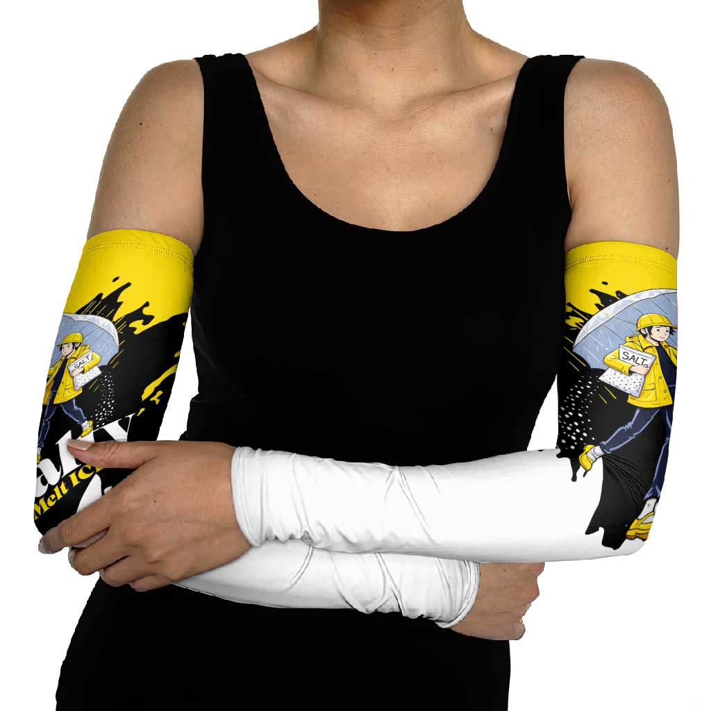 Be Salty Melt Ice Arm Sleeves with Bold Splash Pattern