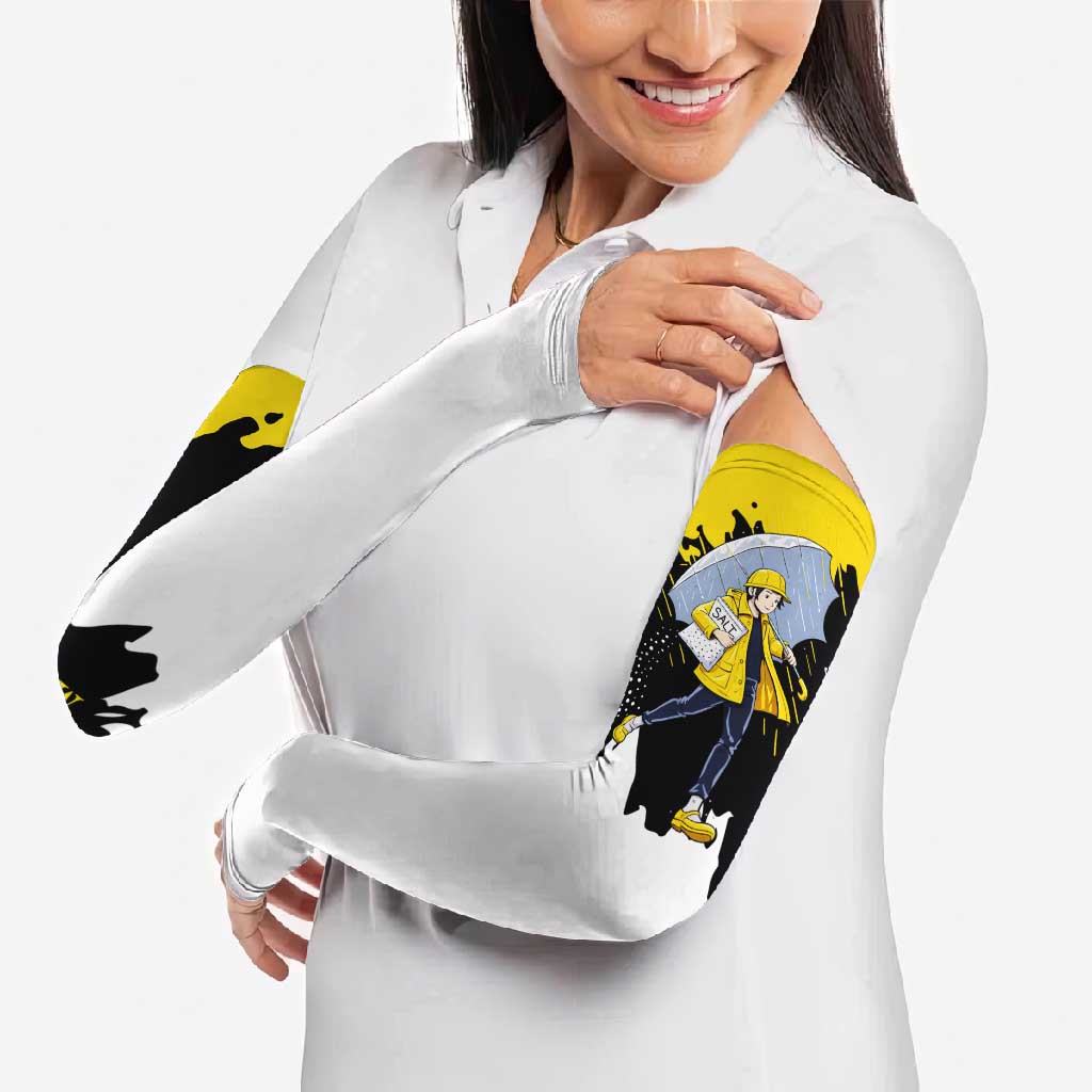 Be Salty Melt Ice Arm Sleeves with Bold Splash Pattern
