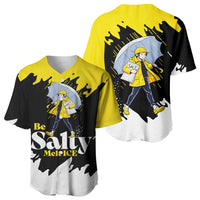 Be Salty Melt Ice Baseball Jersey with Bold Splash Pattern