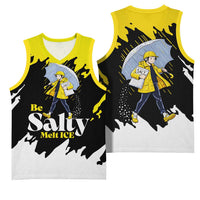 Be Salty Melt Ice Basketball Jersey with Bold Splash Pattern