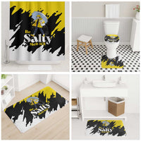 Be Salty Melt Ice Bathroom Set with Bold Splash Pattern