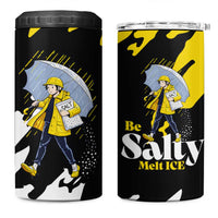 Be Salty Melt Ice 4 in 1 Can Cooler Tumbler with Bold Splash Pattern