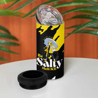 Be Salty Melt Ice 4 in 1 Can Cooler Tumbler with Bold Splash Pattern